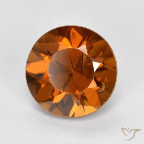 9,17 ctw natürlicher rötlich-orange Zirkon, Runden, VVS-VS