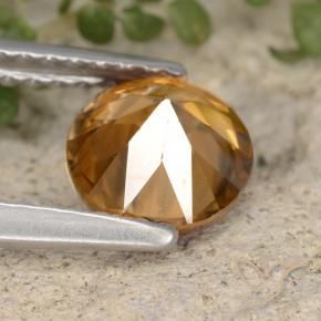 9,17 ctw natürlicher Mittelorange Zirkon, Runden, VVS-VS