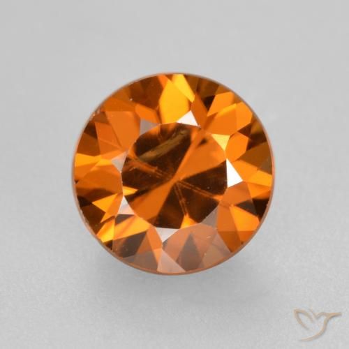 1.82ct Natürlicher Mittelorange Zirkon, Runden, VS