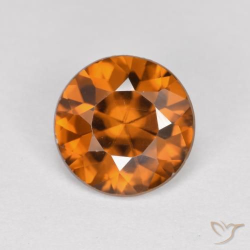 1.42ct Natürlicher Erdiges Orange Zirkon, Runden, VVS-VS