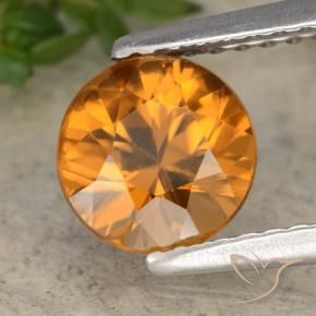 9,17 ctw natürlicher orange-braun Zirkon, Runden, VVS-VS
