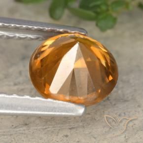 9,17 ctw natürlicher orange-braun Zirkon, Runden, VVS-VS