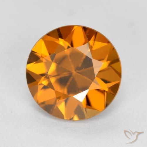 9,17 ctw natürlicher orange-braun Zirkon, Runden, VVS-VS