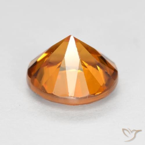 9,17 ctw natürlicher orange-braun Zirkon, Runden, VVS-VS