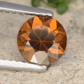 9,17 ctw natürlicher Erdiges Orange Zirkon, Runden, VVS-VS