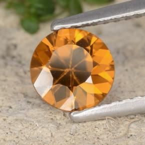 9,17 ctw natürlicher Dunkelorange Zirkon, Runden, VVS-VS