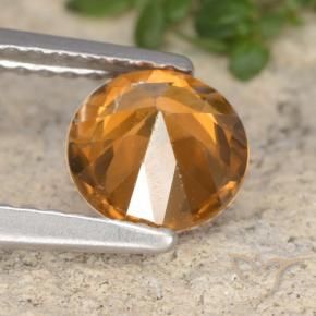 9,17 ctw natürlicher Dunkelorange Zirkon, Runden, VVS-VS