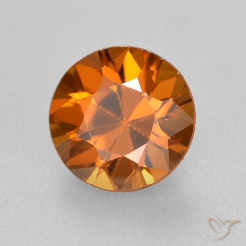 9,17 ctw natürlicher Mittelorange Zirkon, Runden, VVS-VS