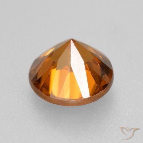 9,17 ctw natürlicher Mittelorange Zirkon, Runden, VVS-VS