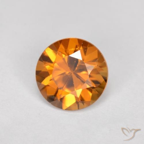 9,17 ctw natürlicher Mittelorange Zirkon, Runden, VVS-VS