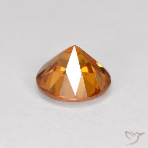 9,17 ctw natürlicher Mittelorange Zirkon, Runden, VVS-VS