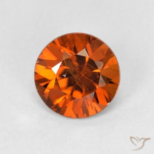1.13ct Natürlicher Medium Dark-Orange Zirkon, Runden, VS