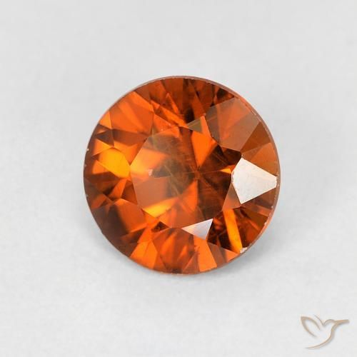 9,17 ctw natürlicher Medium Dark-Orange Zirkon, Runden, VS