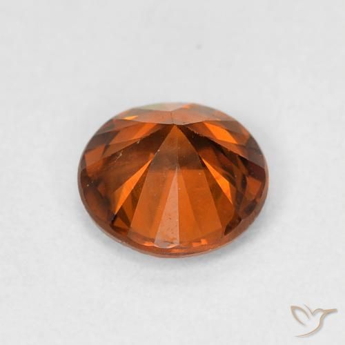 9,17 ctw natürlicher Medium Dark-Orange Zirkon, Runden, VS