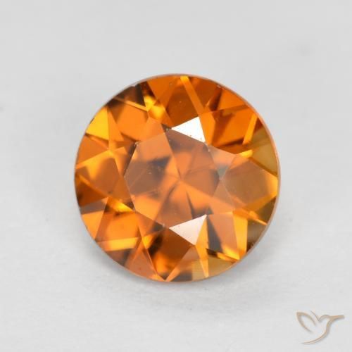9,17 ctw natürlicher Mittelorange Zirkon, Runden, VVS-VS