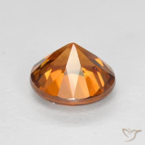 9,17 ctw natürlicher Mittelorange Zirkon, Runden, VVS-VS