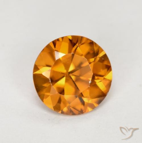 1.23ct Natürlicher Erdiges Orange Zirkon, Runden, VVS-VS