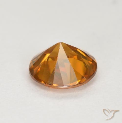 9,17 ctw natürlicher Erdiges Orange Zirkon, Runden, VVS-VS