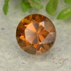9,17 ctw natürlicher Mittelorange Zirkon, Runden, VVS-VS