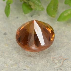 9,17 ctw natürlicher Mittelorange Zirkon, Runden, VVS-VS