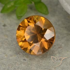 9,17 ctw natürlicher orange-braun Zirkon, Runden, VVS-VS