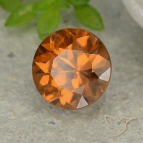 9,17 ctw natürlicher tieforange Zirkon, Runden, VS