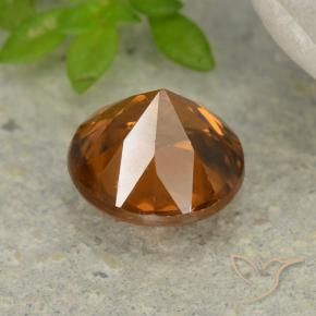 9,17 ctw natürlicher tieforange Zirkon, Runden, VS