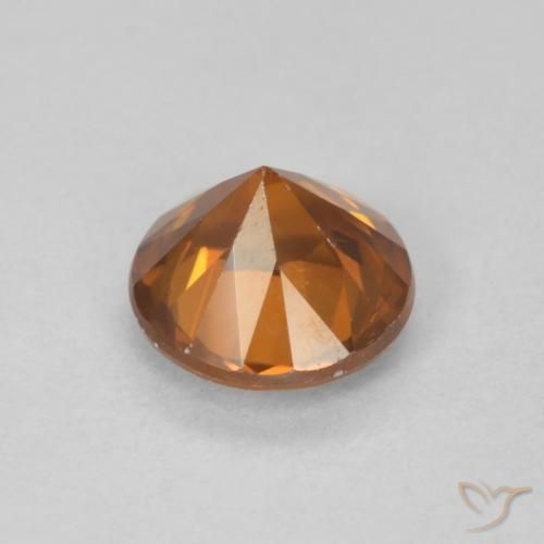 9,17 ctw natürlicher Medium Dark-Orange Zirkon, Runden, VVS-VS