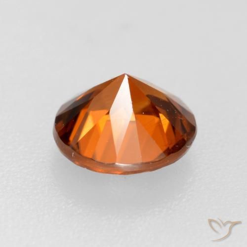 9,17 ctw natürlicher Mitteldunkles Orange Zirkon, Runden, VS