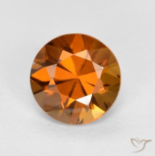 1.20ct Natürlicher Erdiges Orange Zirkon, Runden, VS