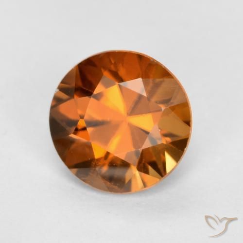9,17 ctw natürlicher Erdiges Orange Zirkon, Runden, VS