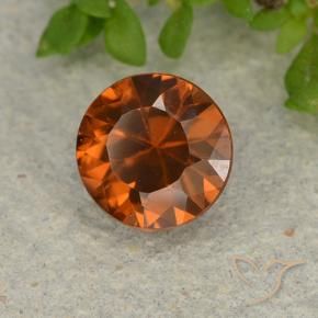 9,17 ctw natürlicher Dunkelorange Zirkon, Runden, VVS-VS