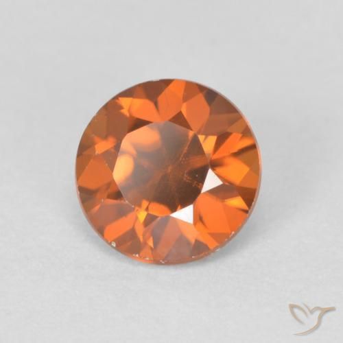 9,17 ctw natürlicher Medium Dark-Orange Zirkon, Runden, VVS-VS