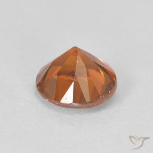 9,17 ctw natürlicher Medium Dark-Orange Zirkon, Runden, VVS-VS