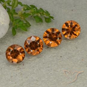 4.75 ct natürliche Mitteldunkles Orange Zirkon-Edelsteine, Runden, VVS-VS