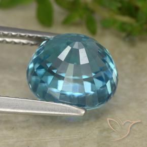 9,17 ctw natürlicher Blau Zirkon, Oval, VVS