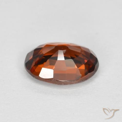 9,17 ctw natürlicher rötlich-orange Zirkon, Oval, VVS