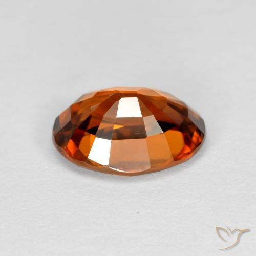 9,17 ctw natürlicher Dunkelorange Zirkon, Oval, VVS