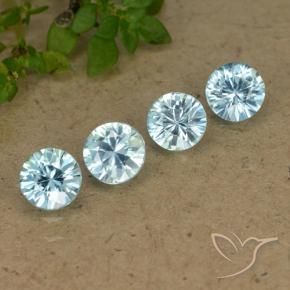 2.08 ct natürliche Baby blau Zirkon-Edelsteine, Runden, VVS