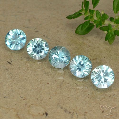 2.78 ct natürliche hellblau Zirkon-Edelsteine, Runden, VVS