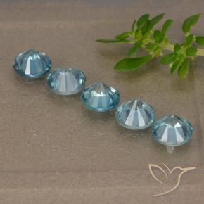 2.74 ct natürliche hellblau Zirkon-Edelsteine, Runden, VVS-VS