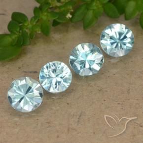 2.13 ct natürliche hellblau Zirkon-Edelsteine, Runden, VS