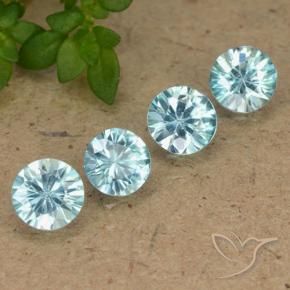 1.99 ct natürliche hellblau Zirkon-Edelsteine, Runden, VVS