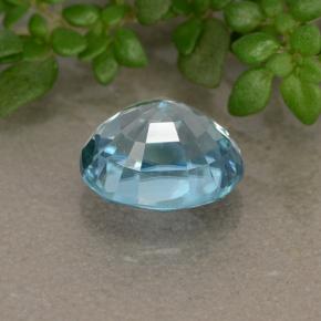 2,18 ctw natürlicher blauer Zirkon, Oval Schliff, VVS