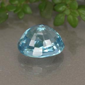 2,81 ctw natürlicher blauer Zirkon, Oval Schliff, VVS