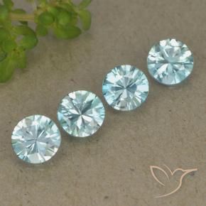 2.06 ct natürliche Baby blau Zirkon-Edelsteine, Runden, VVS