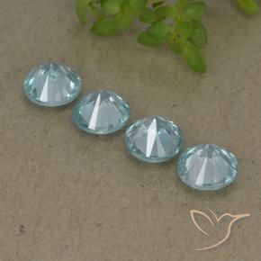 2.06 ct natürliche Baby blau Zirkon-Edelsteine, Runden, VVS