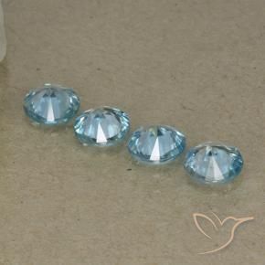 1.70 ct natürliche Blau Zirkon-Edelsteine, Runden, VVS-VS