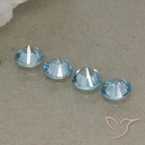2.03 ct natürliche Baby blau Zirkon-Edelsteine, Runden, VVS-VS