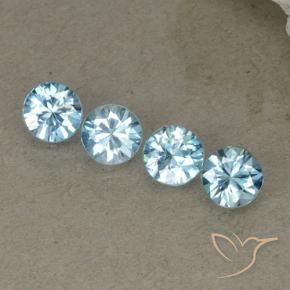 2.20 ct natürliche hellblau Zirkon-Edelsteine, Runden, VVS-VS